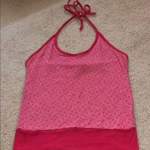 JUNIORS - Red Halter Top - Size Small